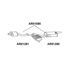 AR01086 VENEPORTE Глушитель выхлопных газов конечный