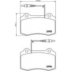 8DB 355 018-631 HELLA Комплект тормозных колодок, дисковый тормоз