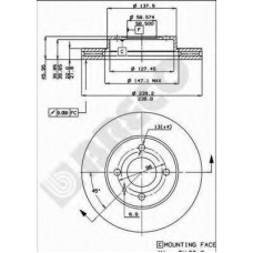 BS 7900 BRECO Тормозной диск