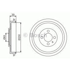 0 986 477 194 BOSCH Тормозной барабан