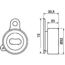 VKM 71202 SKF Натяжной ролик, ремень грм