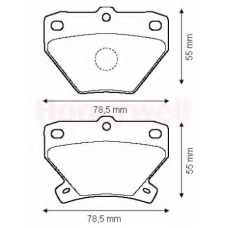 572450B BENDIX Комплект тормозных колодок, дисковый тормоз