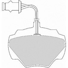 FD6138N NECTO Комплект тормозных колодок, дисковый тормоз