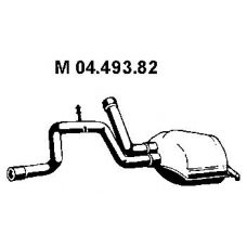 04.493.82 EBERSPACHER Средний глушитель выхлопных газов