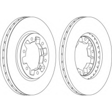 DDF464-1 FERODO Тормозной диск