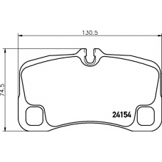 8DB 355 013-601 HELLA PAGID Комплект тормозных колодок, дисковый тормоз