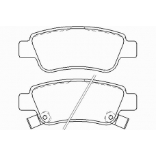 P 28 046 BREMBO Комплект тормозных колодок, дисковый тормоз