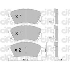 822-783-0 CIFAM Комплект тормозных колодок, дисковый тормоз