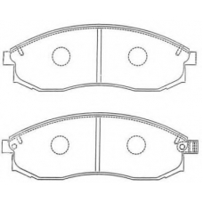 ASN-263 AISIN Комплект тормозных колодок, дисковый тормоз