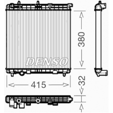 DRM07011 DENSO Радиатор, охлаждение двигателя