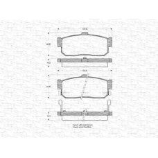 363702160513 MAGNETI MARELLI Комплект тормозных колодок, дисковый тормоз