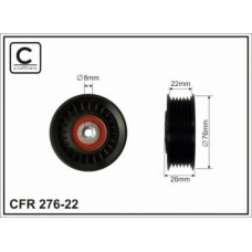 276-22 CAFFARO Натяжной ролик, поликлиновой  ремень