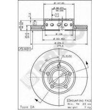 BS 8133 BRECO Тормозной диск