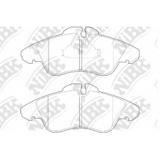 PN0301W NiBK Комплект тормозных колодок, дисковый тормоз