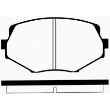 J PA-383AF JAPANPARTS Комплект тормозных колодок, дисковый тормоз