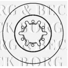 BBD5140 BORG & BECK Тормозной диск