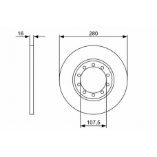 0 986 479 390 BOSCH Тормозной диск