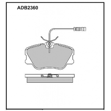 ADB2360 Allied Nippon Тормозные колодки