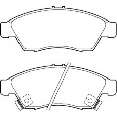 BP1348 QUINTON HAZELL Комплект тормозных колодок, дисковый тормоз
