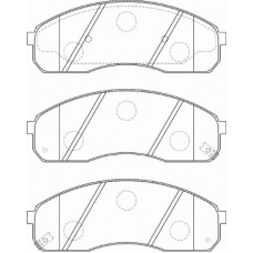 FD7312A NECTO Комплект тормозных колодок, дисковый тормоз