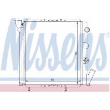63869 NISSENS Радиатор, охлаждение двигателя