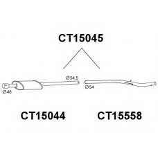 CT15045 VENEPORTE Предглушитель выхлопных газов