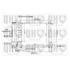 QER1020 QUINTON HAZELL Радиатор, охлаждение двигателя