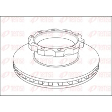 NCA1045.20 REMSA Тормозной диск