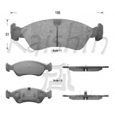 D11170 KAISHIN Комплект тормозных колодок, дисковый тормоз