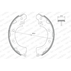 152-2304 WEEN Комплект тормозных колодок