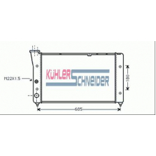 1318101 KUHLER SCHNEIDER Радиатор, охлаждение двигател