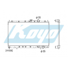 PA030594 KOYO P-tank corrugate-fin ass'y