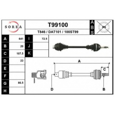 T99100 EAI Приводной вал