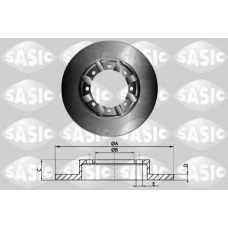 T611001 SASIC Тормозной диск