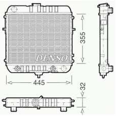 DRM20073 DENSO Радиатор, охлаждение двигателя