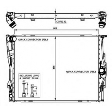 53473 NRF Радиатор, охлаждение двигателя