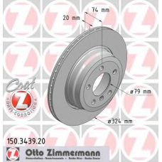 150.3439.20 ZIMMERMANN Тормозной диск