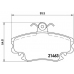 P 68 008 BREMBO Комплект тормозных колодок, дисковый тормоз