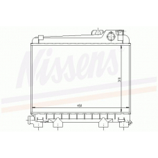 60672 NISSENS Радиатор, охлаждение двигателя