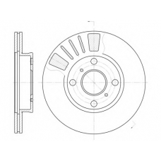 6569 10 KAWE Тормозной диск