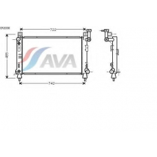 CR2030 AVA Радиатор, охлаждение двигателя