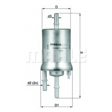 KL 572 MAHLE Топливный фильтр