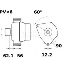 MG 362 MAHLE Генератор