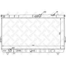 10-26536-SX STELLOX Радиатор, охлаждение двигателя
