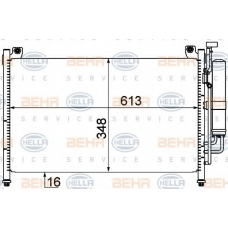 8FC 351 310-241 HELLA Конденсатор, кондиционер