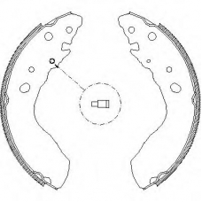 Z4033.00 WOKING Комплект тормозных колодок
