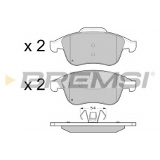 BP3430 BREMSI Комплект тормозных колодок, дисковый тормоз