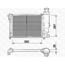 350213328000 MAGNETI MARELLI Радиатор, охлаждение двигателя