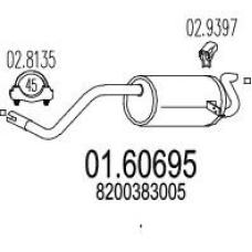 01.60695 MTS Глушитель выхлопных газов конечный