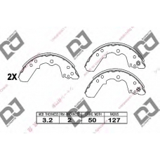 BS1030 DJ PARTS Комплект тормозных колодок